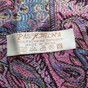 Pashmina Multicolor Silk Blend Scarf